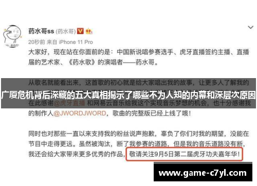 广厦危机背后深藏的五大真相揭示了哪些不为人知的内幕和深层次原因